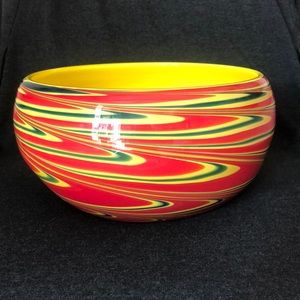 Giant Vintage Glass Bowl